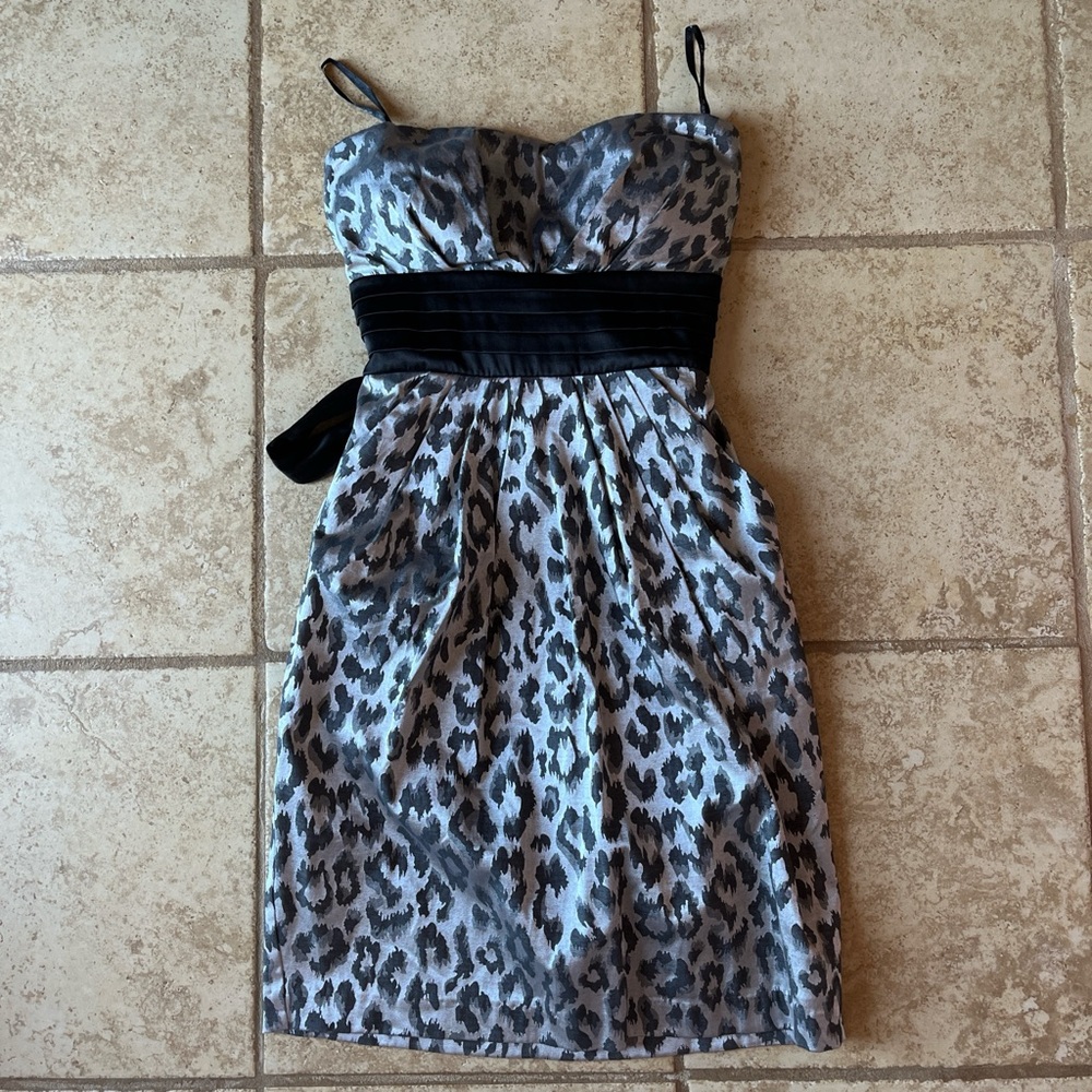 y2k animal print dress